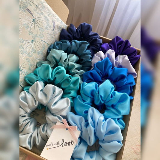 BLUE SHEDS SCRUNCHIES
