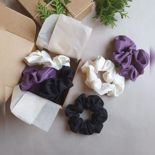 SILK CHARM SCRUNCHIE SET